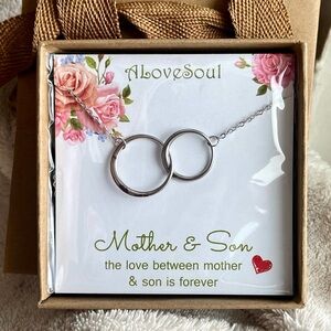 Necklace (NIB) eternity rings gift kit: comes with gift bag & card- jewelry